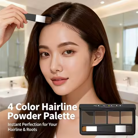 Sevich 4 Color Hairline Powder Palette With Brush Hair Shadow Powder Instantly Conceals Hair Root Touch Hair Powder 16g Makeup