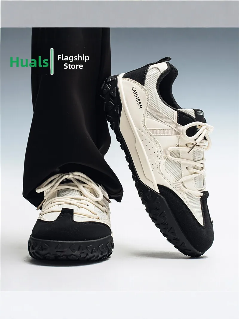 Men's Sport Shoes 2026 New Autumn Retro All-Match Casual De Xin Plate Shoes Thick Bottom Heightening Agan Trendy Shoes