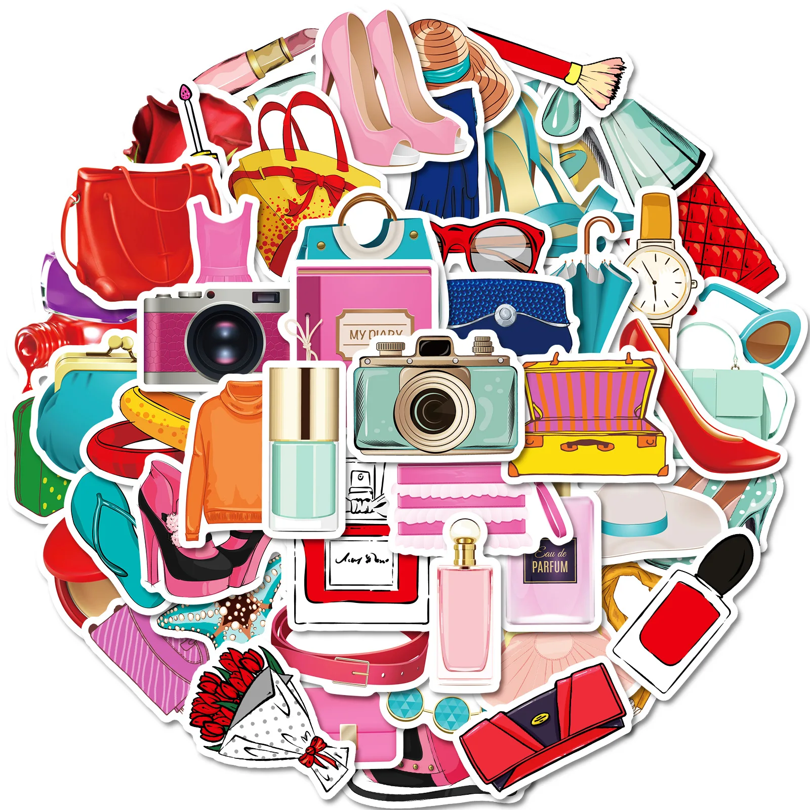 

10/30/50PCS Dopamine Sensation Stickers Decoration Cartoon Sticker DIY Luggage Laptop Phone Car Bike Skateboard Decals Kids Toy