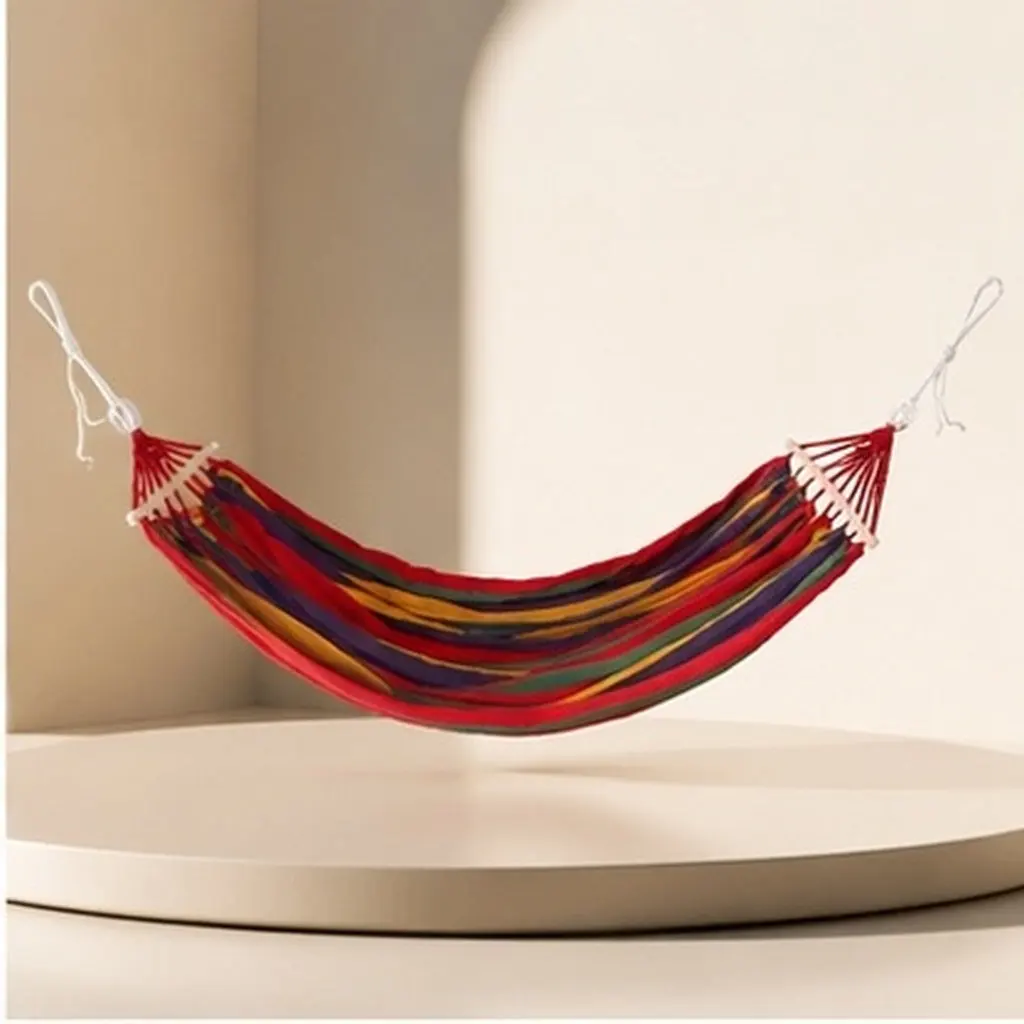 150Kg Load Capacity Anti-Tip Hammock Outdoor Camping Garden Beach Travel Backpacking Hiking Backyard Rest Hammock
