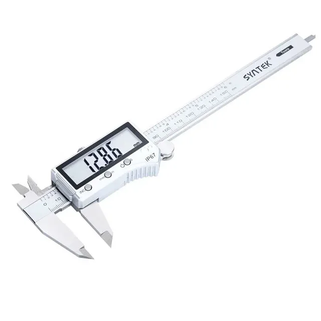 SYNTEK Electronic Digital Display Digital Vernier Caliper 0-150mm Stainless Steel Ip67 Waterproof BT