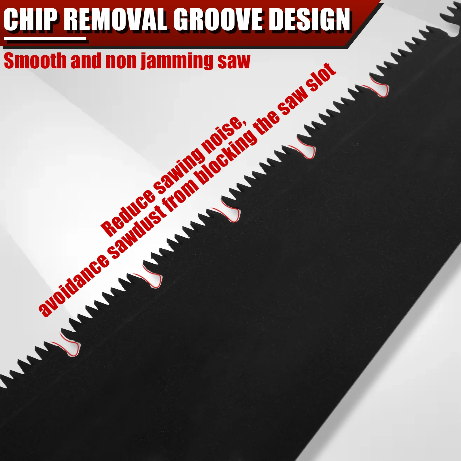 20in Hand Saw with Unique Type Chip Flutes Pruning Saw with Nonslip Handle for Cutting, Sawing, Trimming, Gardening, Woodworking