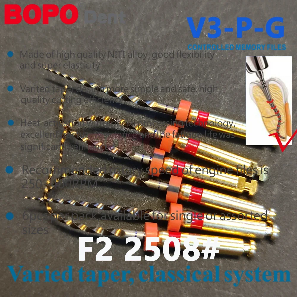 31/25mm SX-F3 F4 F5 Dental Engine Use endo S1 File NiTi Super Rotary Heat Activated Endodontic Canal Root Files Dentistry Tools
