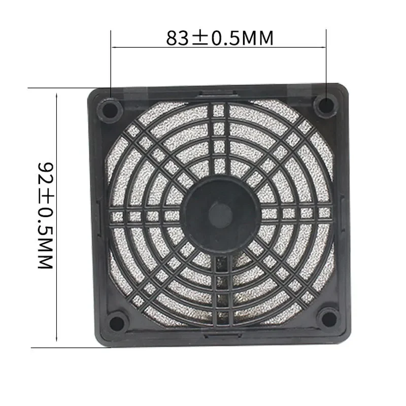 92 Three-in-One Mesh Cover for 90MM Chassis Cabinet Plastic Dust Net Filter for 9225 Fan Protective Net