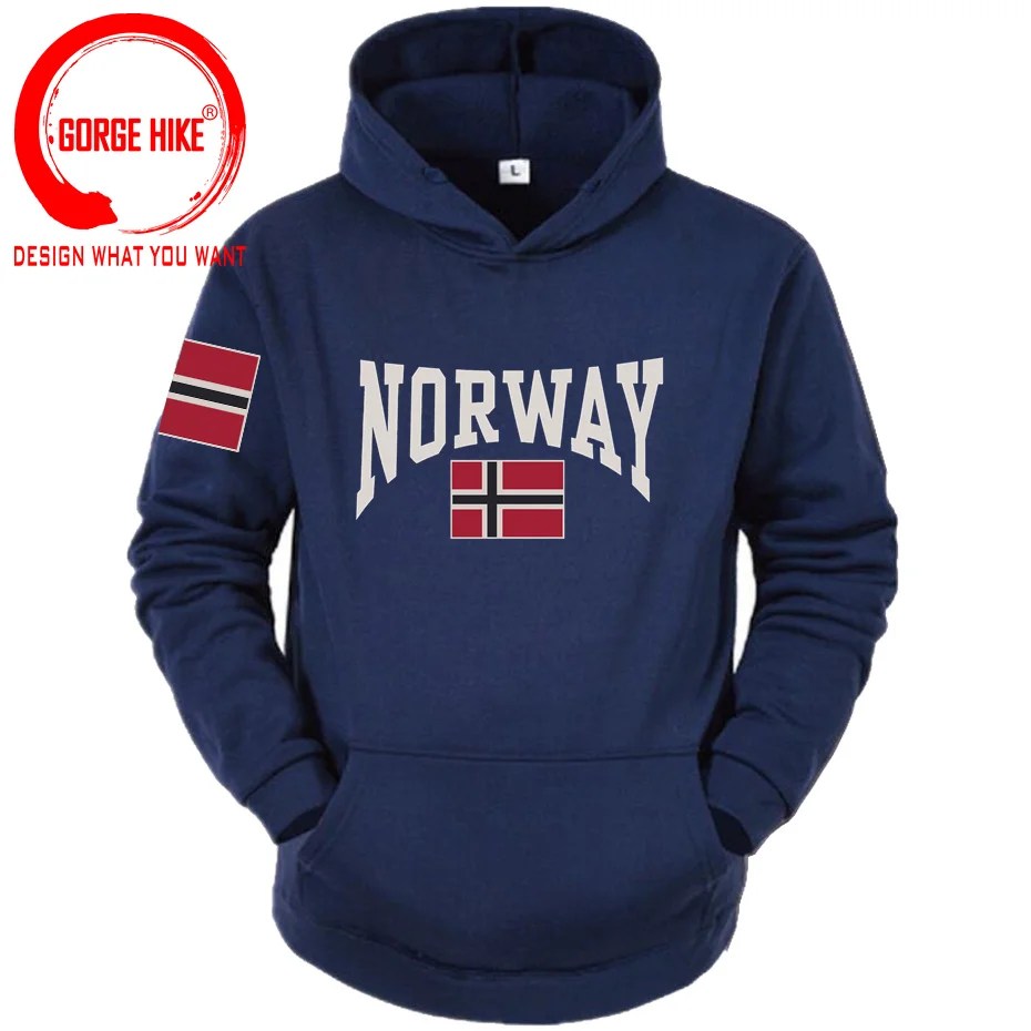 Norwegian Pride Flag Norway Great Gift Preppy Style Hoodies Wholesale Long Sleeve Mens Sweatshirts Holiday Mother Day Clothes