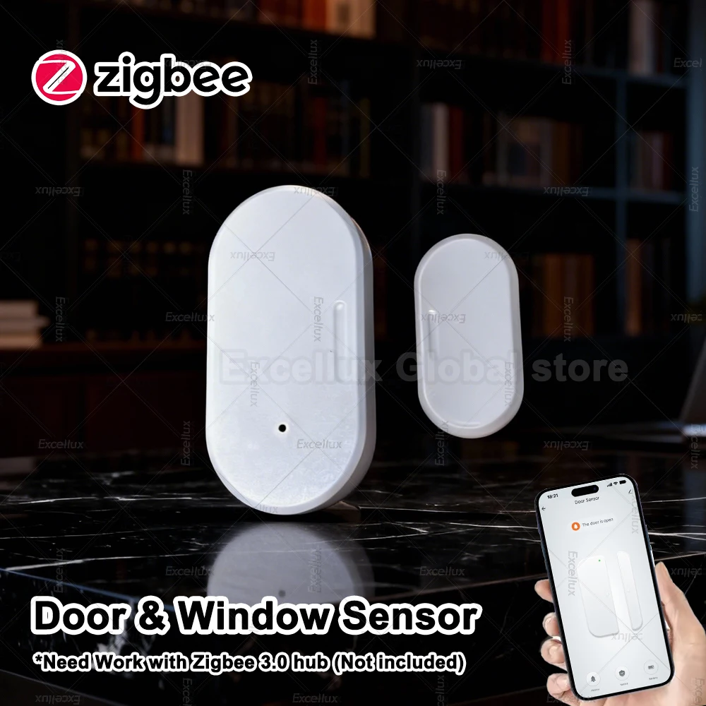 

Датчик двери Zigbee, детектор открытия и закрытия окна, беспроводной контактный датчик, охранное устройство для умного дома, игольный шлюз, для Z2M