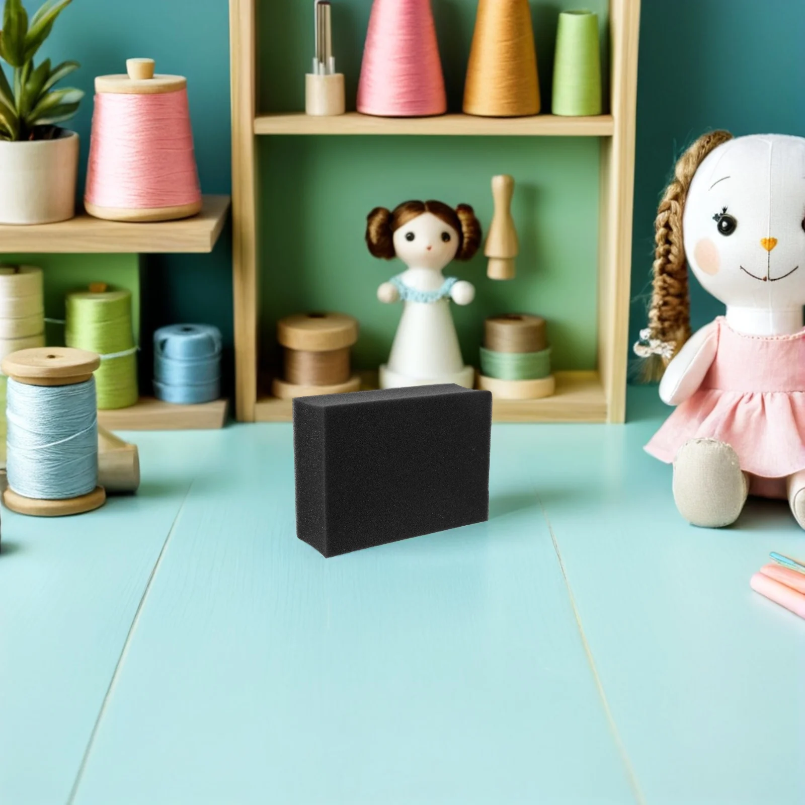 

10pcs Sponge Felting Pads Rectangle Wool Felt Work Pad For Needle Felting Tools, Protect Needles, Diy Craft Sewing Mat, Foam