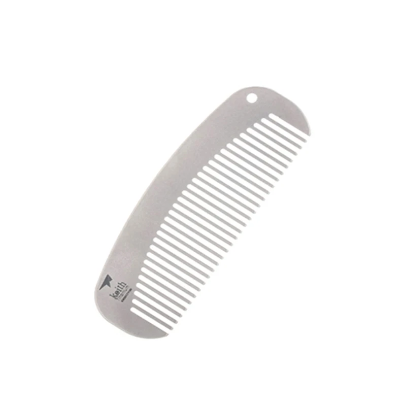 Keith Travel Accessories, Titanium Comb, Hairbrush Detangling Beard,Anti-static Comb, Camping Accessories, Hair Care Tools