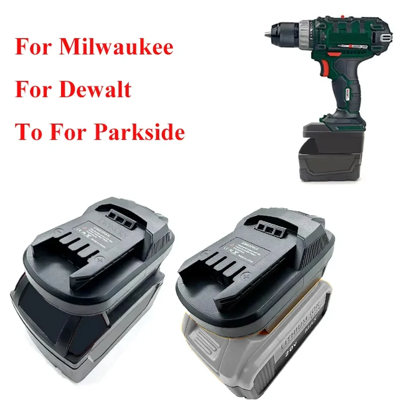Battery Adapter Converter For Milwaukee/Dewalt 18/20V Lithium-ion Battery Convert to for Parkside 20V Lithium Battery Power Tool