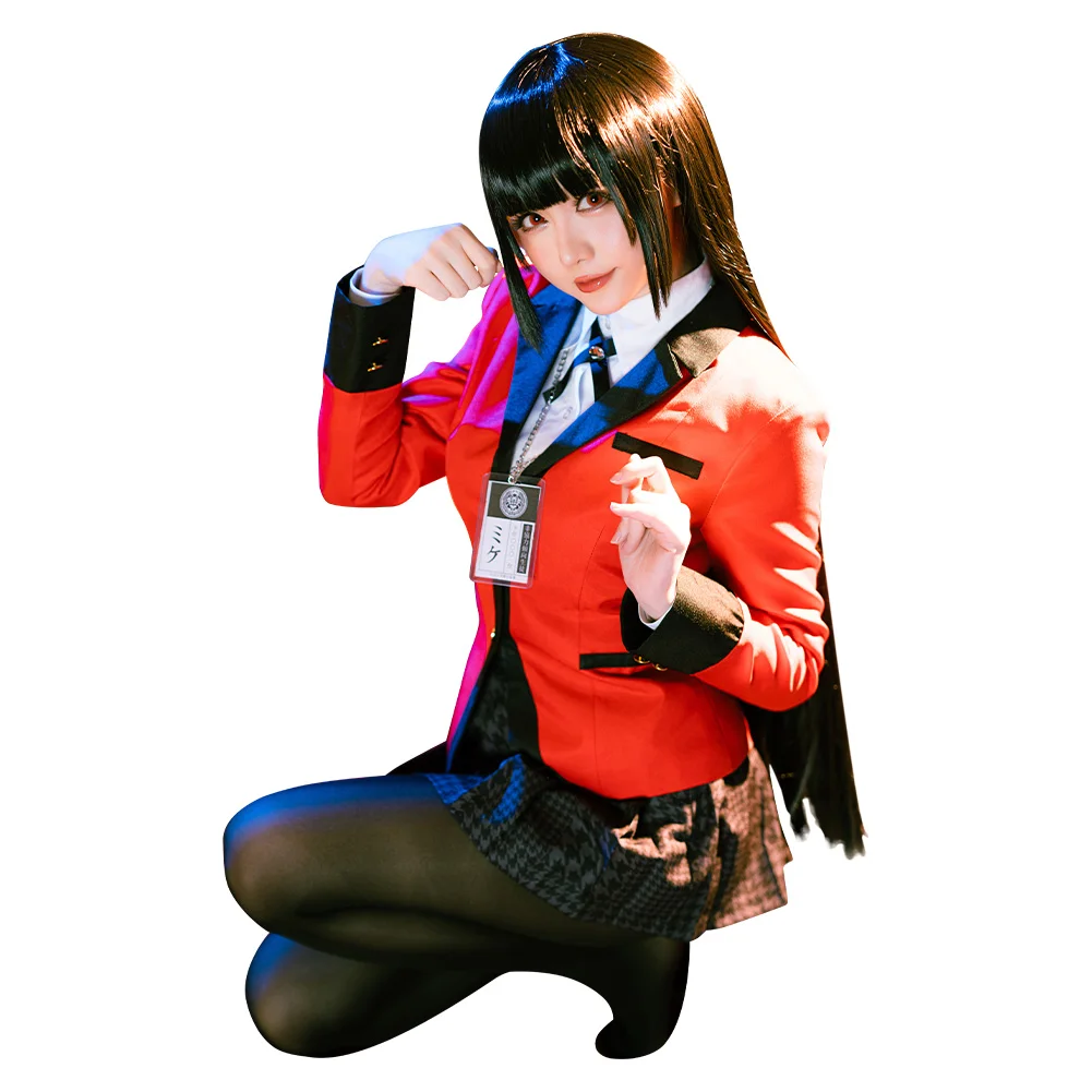 Jabami Yumeko Cosplay Role Play Girl School Uniform Anime Kakegurui Costume Adult Women Female Fantasy Fancy Dress Party Clothes