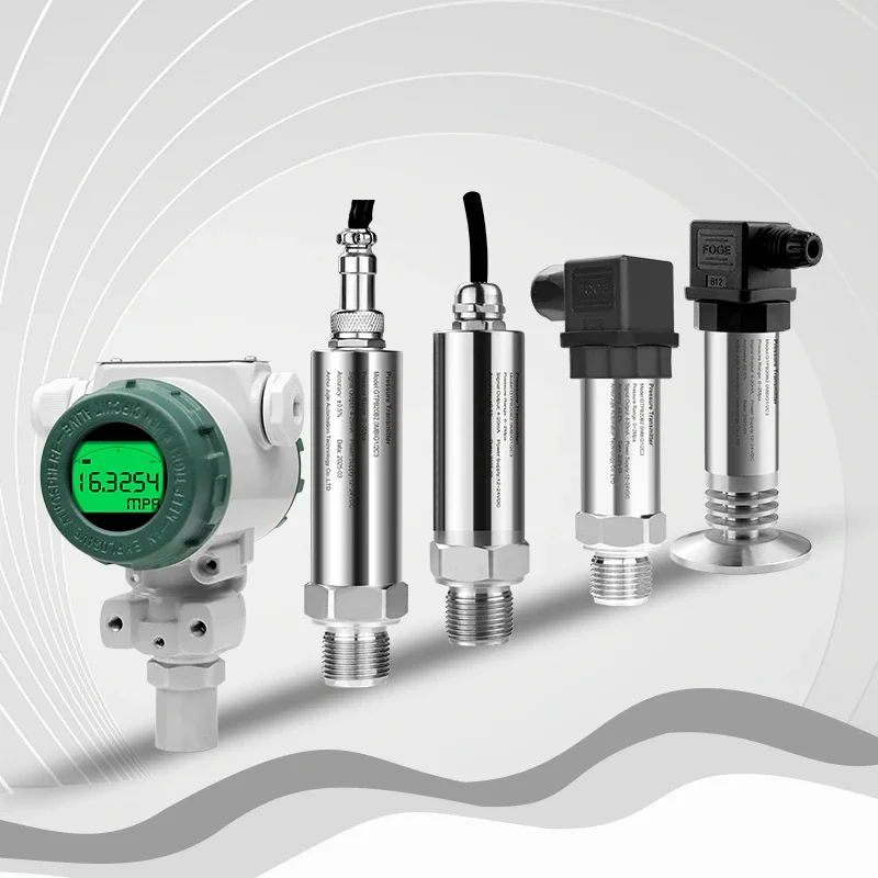 Gas Liquid Oil High Precision Pressure Transmitter Current Limit protection Temperature Compensation Anti-jamming Transmitter