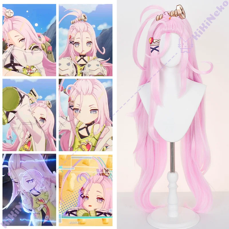 

Genshin Impact Aino Косплей Парик Специально Регулируемый Macaron Powder Cistell Mira Длинные Волосы Лоли Comicon Hallowmas Ролевые Игры