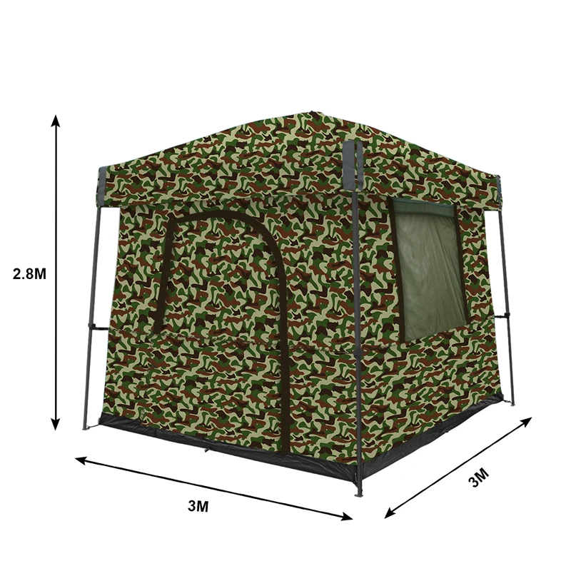 Pop up Camouflage Canopy Tent 3x3m High Quality  Gazebo Shelter Tent Waterproof Canopy Disaster Relief Tent