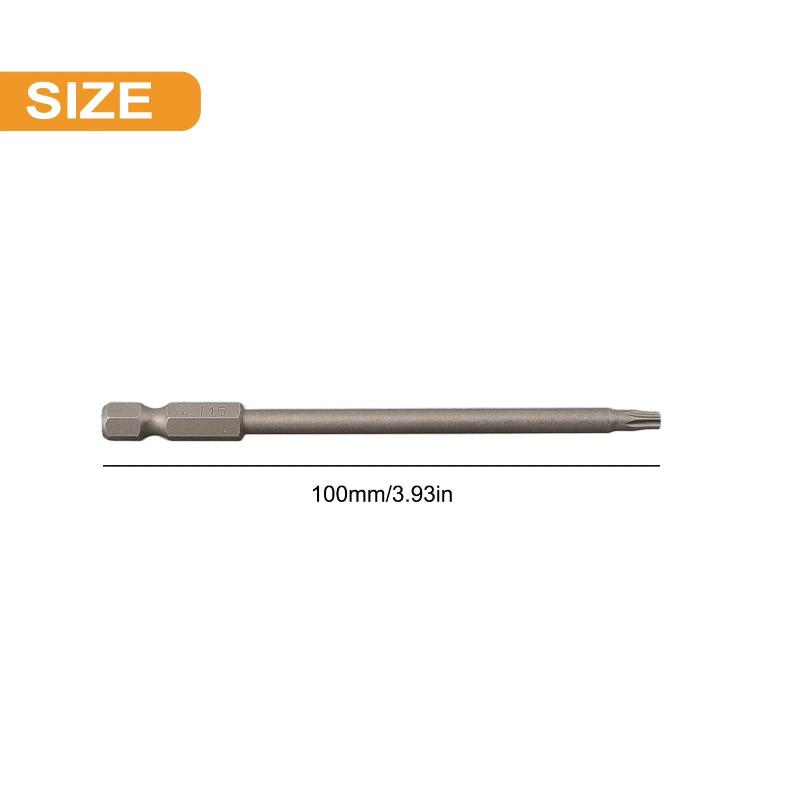 Punta de destornillador Torx magnética, 100mm de largo, T8,T10,T15,T20,T25,T27,T30,T40, destornillador eléctrico hueco de flor de ciruelo, 1 ud.