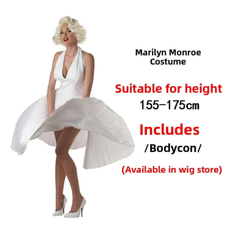 زي حفلات الهالوين للبالغين، زي إلفيس بريسلي، زي مارلين مونرو، شعر مستعار للعروض في الحانات، زي شخصيات الأفلام للجنسين #1