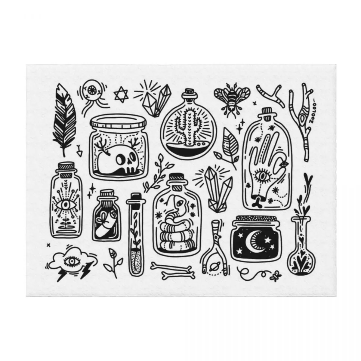 

Tiny Witch Gallery Throw Blanket Sleeping Bag Warm Cute Plaid Blankets