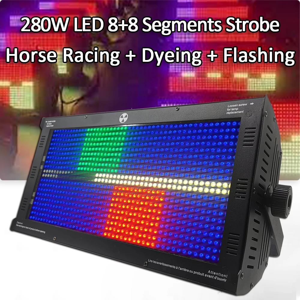 280W LED 8+8 Paragraph Strobe Light White Color Disco Bar Nightclub Show Stage Lighting Martin Strobe DJ Party Lights