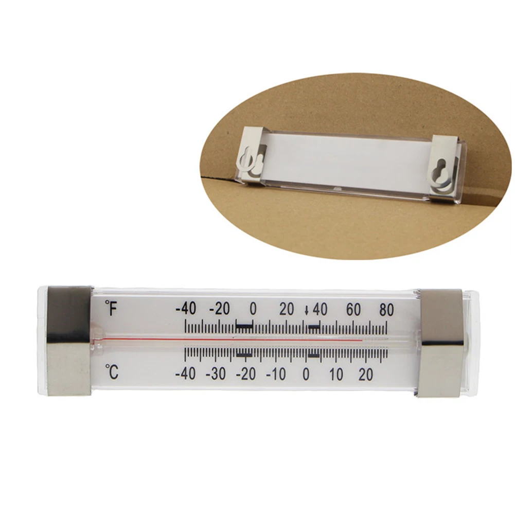 Fridge Thermometer Freezer Thermometer -40C To 27C Accessories Easy-to-Read For Refrigerator Freezer Measurement Tool