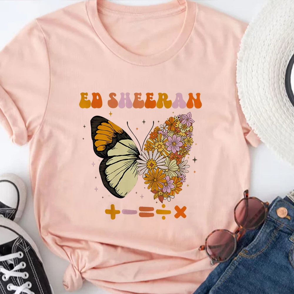 Ed Sheeran Butterfly Tshirt Aesthetic Butterfly Shirt Country Music T Shirt Music Concert Shirts Unisex Short Sleeves Tops