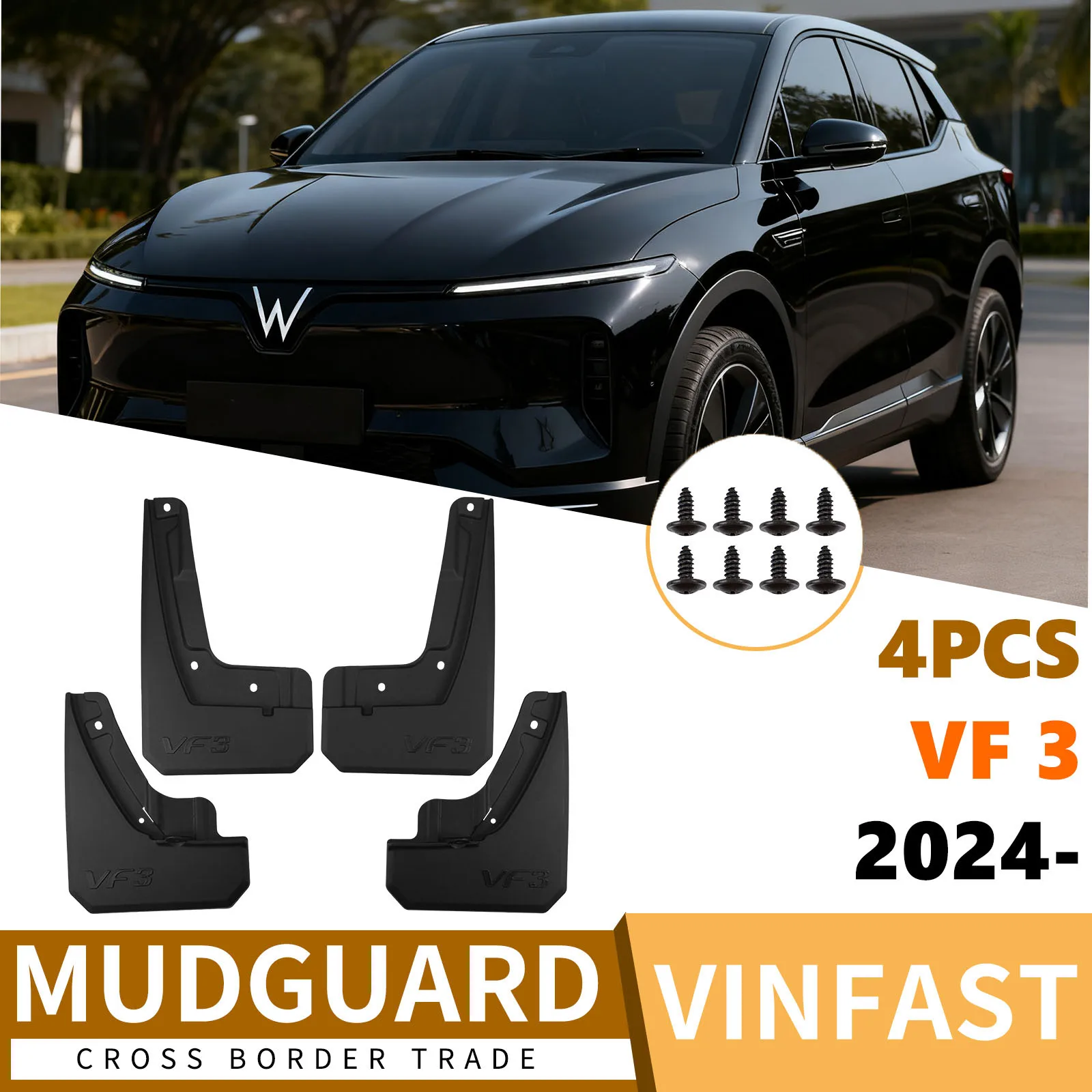 

Для VinFast VF 3 2024-2025 автомобильные шины, крыло, модификация кожи крыла, расширители крыльев, брызговики