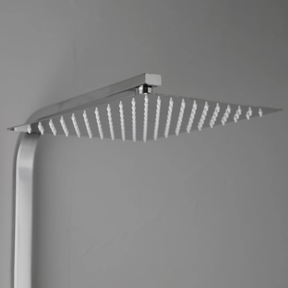 KEMAIDI Newly 8 Inch Thermostatic Shower Set Faucet w/ Hand Sprayer Chrome Plate Rainfall Shower Tub Mixer Faucet Tap