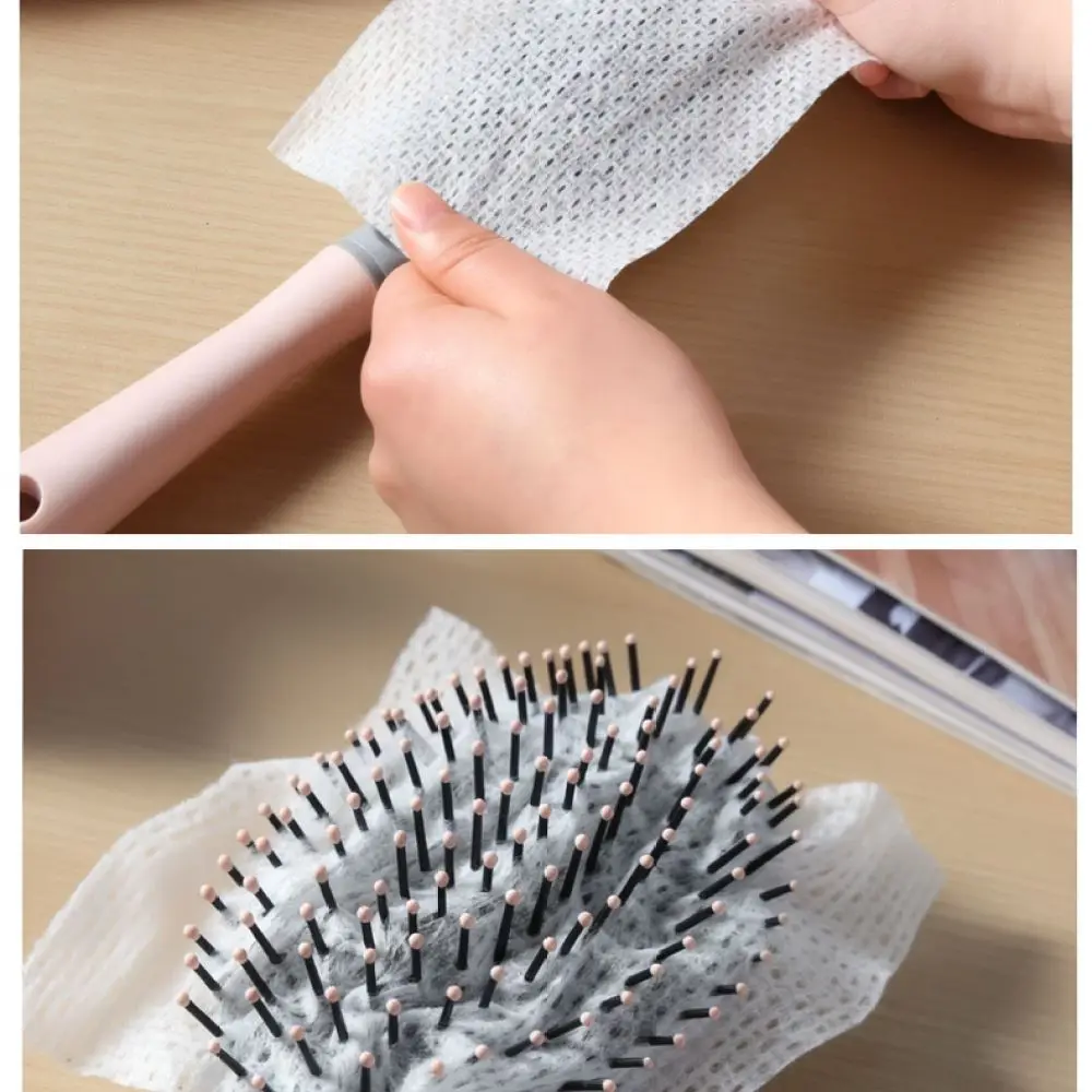 Disposable Hair Brush Cleaning Net Pad Air Cushion Massage Comb Filter Sheet Portable Hygiene Haircare Tool
