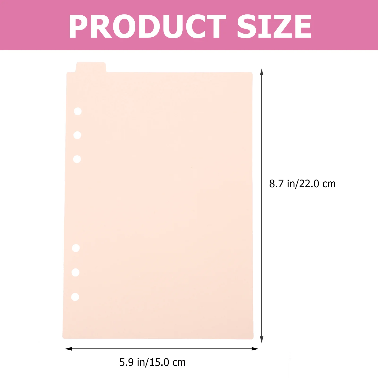 

6Pcs Binder Dividers Long Lasting Planner Agenda Organizer 6 Ring A6 Binder Dividers Tabs for Binders