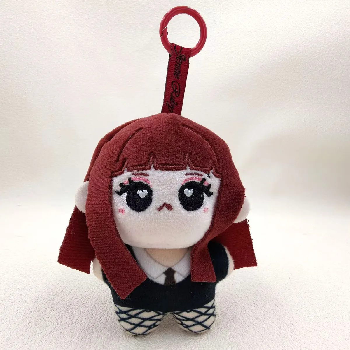 Ruby Red Hair Jenny Cartoon Plush Keychain Cute Girl Stuffed Doll Pendant Backpack Bag Charm Gift - view 5