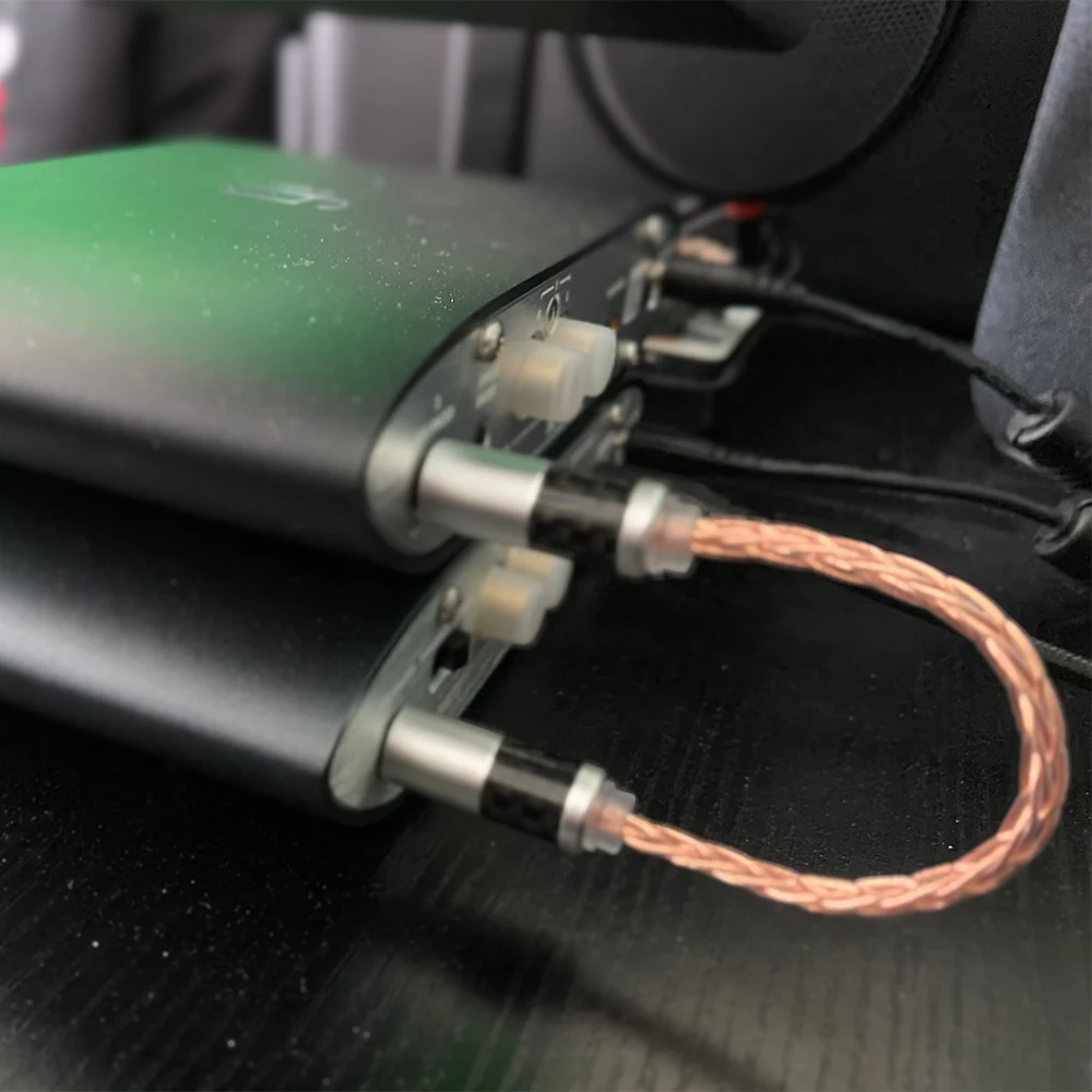 HIFI Single Crystal Kupfer 4,4 mm symmetrischer Stecker auf 4,4 mm symmetrischer Stecker Audio-Adapterkabel 4,4 Stecker auf Stecker Adapter – Detail 1