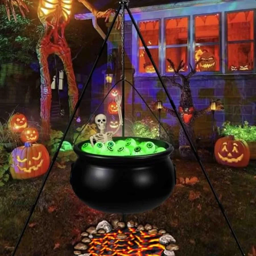 

Halloween Outdoor Decorations Witches Cauldron for Yard Decorations halloween witch Decor Indoor halloween witch Cauldron with