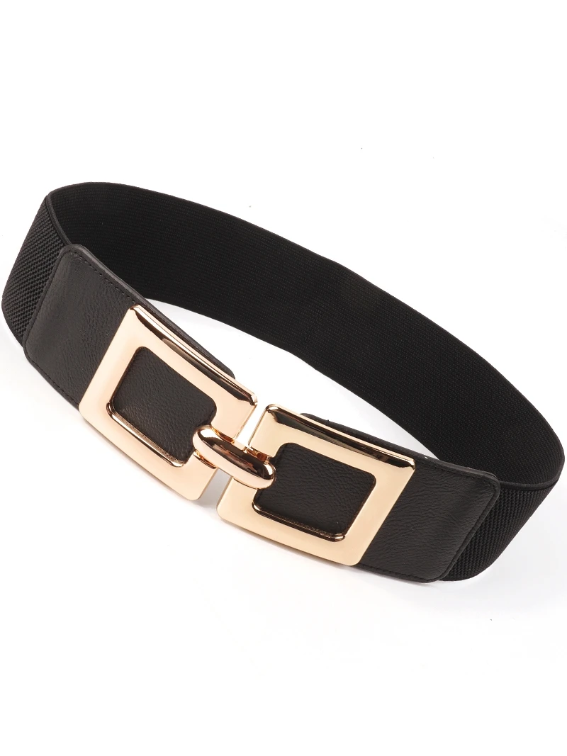 

Модный эластичный широкий пояс для женщин из высокоэластичной искусственной кожи, декоративный, молодежный, простой, универсальный, подходит ко всем юбкам