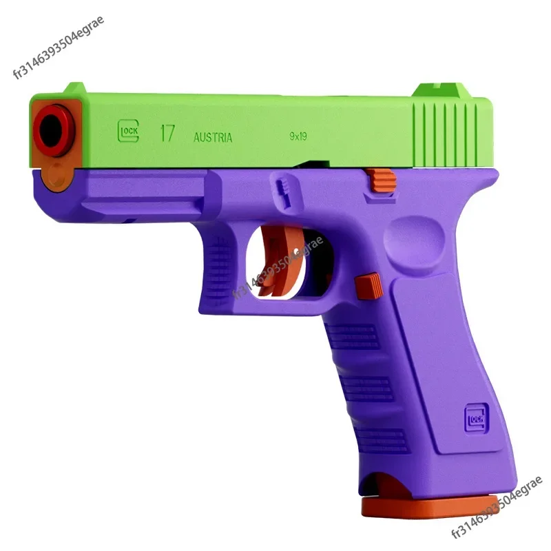 Blowback Laser Gun Manual Pistol Shell Throwing Toy Guns Soft Bullet pistolas Launcher Dual Mode for Adult Children Outdoor Game