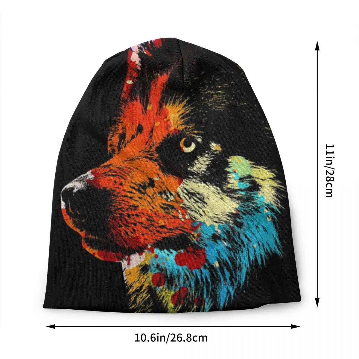 Beautiful Siberian Husky Dog Bonnet Hats Hip Hop Knit Hat For Women Men Warm Winter Animal Skullies Beanies Caps