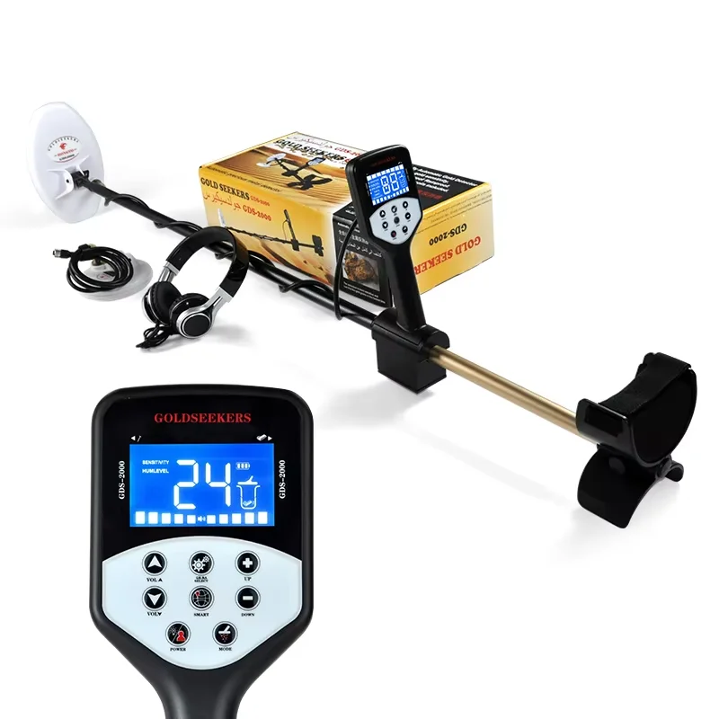 High Sensitivity GDS2000 Metal Detector Professional Gold Detectors Underground Gold Hunting With LCD