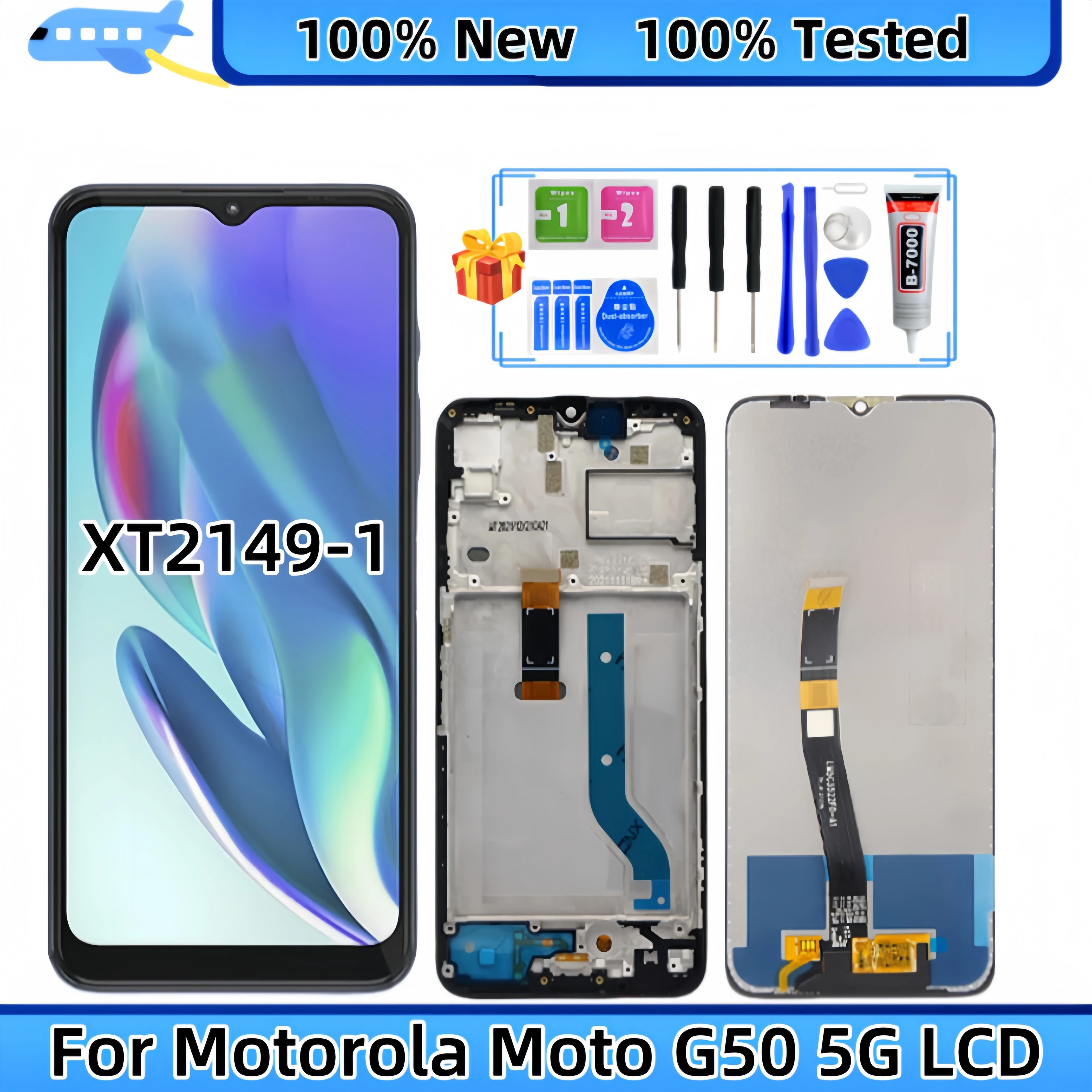 

LCD Display Touch Screen Digitizer Assembly Replacement,for Motorola Moto G50 5G XT2149-1