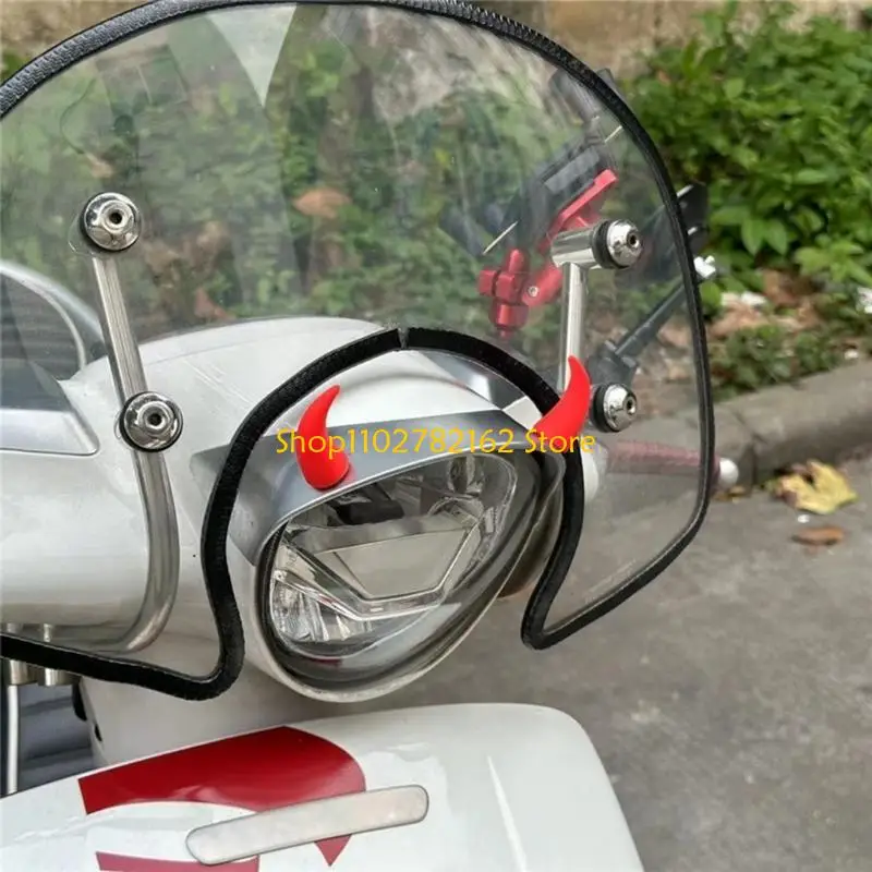 

547B Waterproof Decors Devil Horn Sticker Distinctive Devil Horn Sticker Eye catching