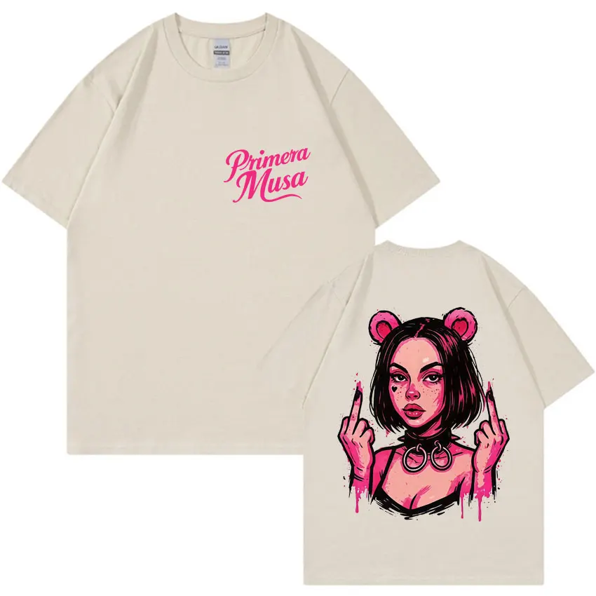 البوب الصيف مغني الراب عمر كورتز بريميرا موسى مانغا المد2025 الرجال النساء الجولة الرقبة الجمالية المتضخم عادية القطن تي شيرت