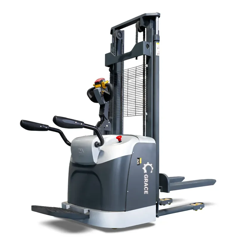 Stand on Driving 1.5ton 2 Ton 3m Fully Automatic Electric Forklifts view 2