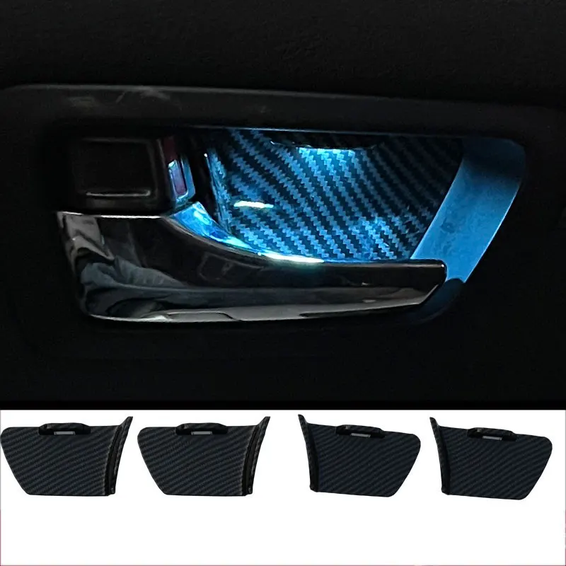 Door Bowl Atmosphere Light For ToyotaHilux15-23  revo   vigo Interior LED Blue Car Door Bowl Handle Frame Light For  Hilux