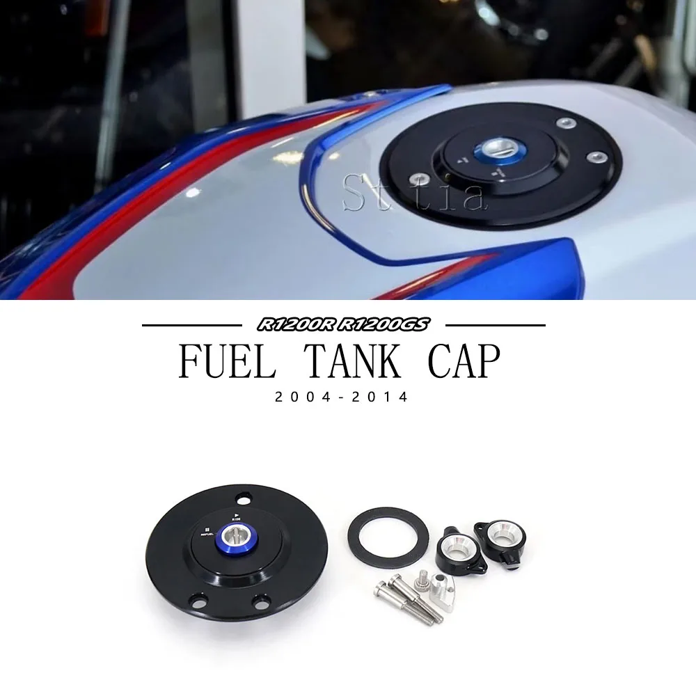 

New R1200GS R1200R Motorcycle Fuel Gas Tank Cap Cover For BMW R 1200R R1200 GS 2004-2014 R 1200GS 1200R CNC Aluminum Tank Caps