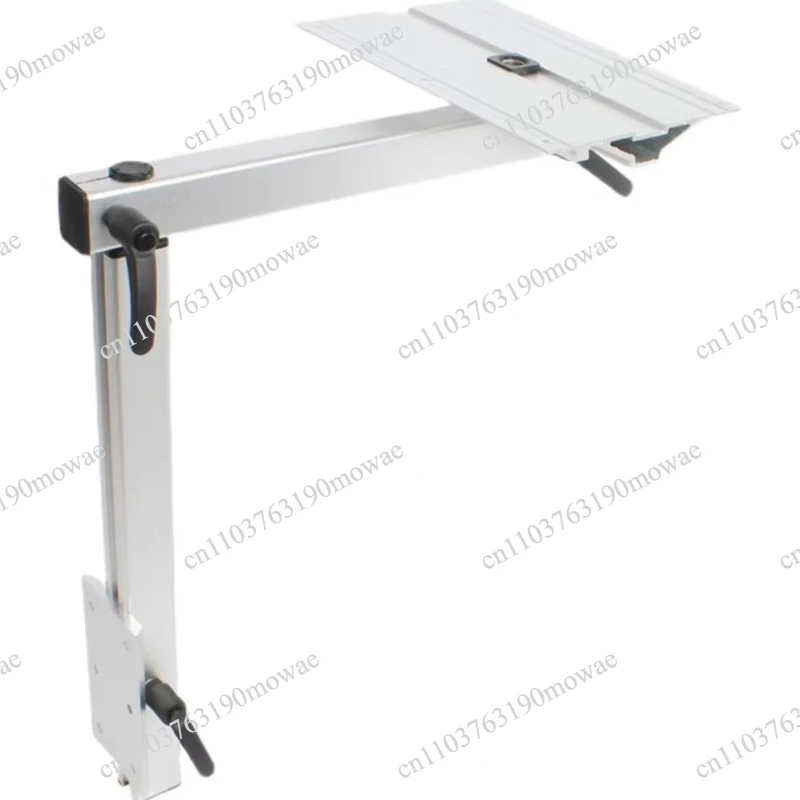 Silver Rotary Lifting Table Leg Bracket Foldable Aluminum Alloy for RV Parts and Accessories