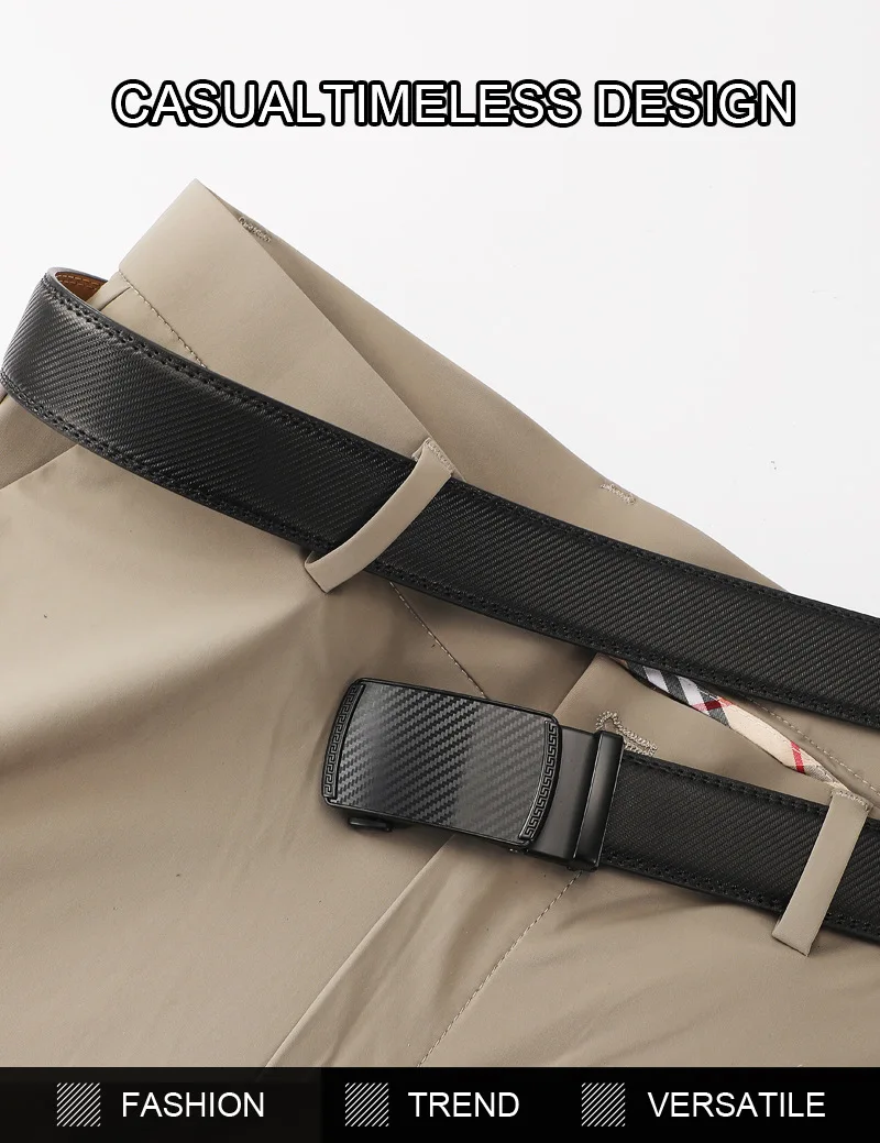 

Мужской кожаный ремень, дизайн с металлической пряжкой люксового бренда, мягкая искусственная кожа для рабочих брюк и джинсов, идеальный подарок для мужчин