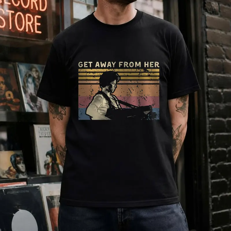 Alien Movie 1979 Graphic T-Shirt Retro Sci-Fi Ellen Ripley Get Away From Her Horror Xenomorph Unisex Vintage Style Tee S-6XL