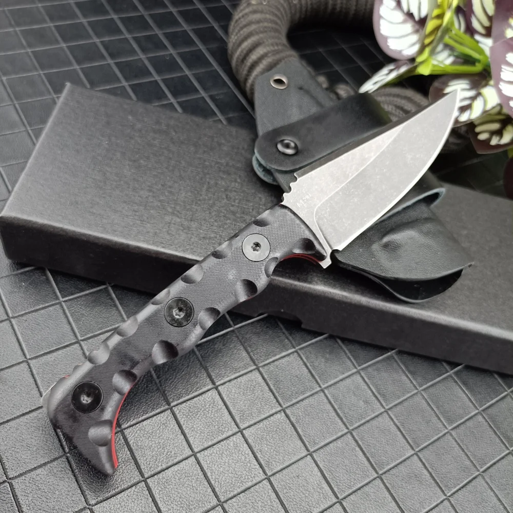 

Multi-functional Wilderness Rescue Tool EDC Straight Knife TKELL 003 Knife Cutting Tool Outdoor Camping & Fishing Gear with Clip