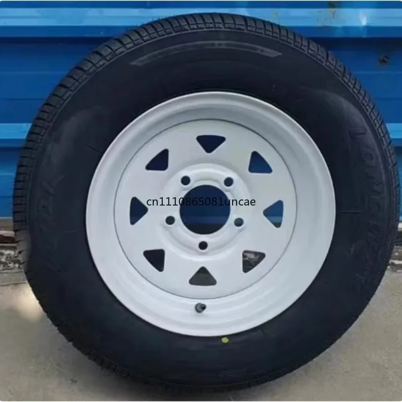 Trailer Steel Rim Tire Combo 12 13 14 Inch RV Wheels For Yacht Trailer Off-Road Modification