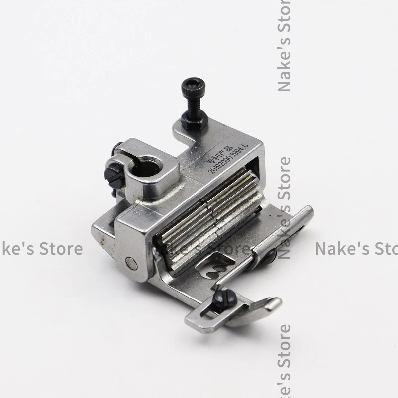 W500-02 Iron Toothed Wheel Presser Foot Tension Sewing Machine Roller Presser Foot, Special Roller Presser Foot For Leather Car