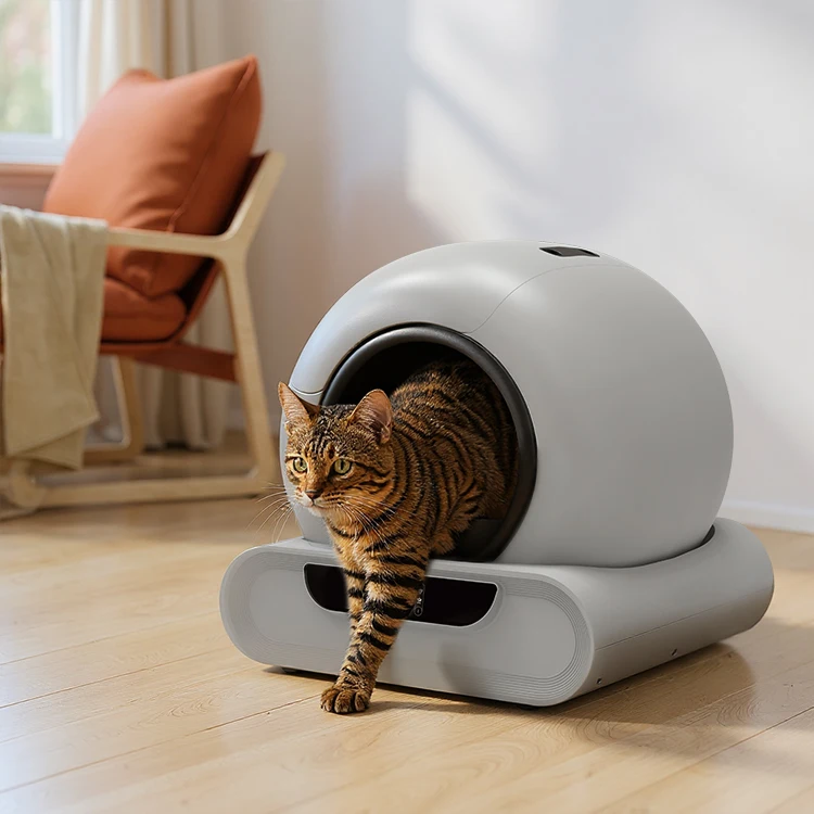 

STLF Electric Cat LitterS Box 65L Large Capacity Smart Self Cleaning LitterS Box with APP Control Automatic Cat Toilet