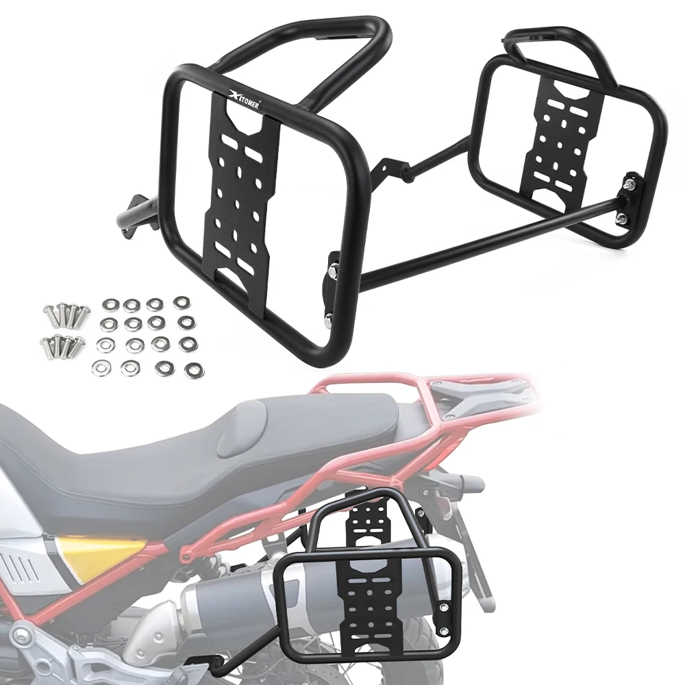 Motorcycle Panniers Rack For Moto Guzzi V 85 TT/Travel 2019 2020 2021 2022 2023 Saddlebag Support Bracket Side Case Luggage Rack