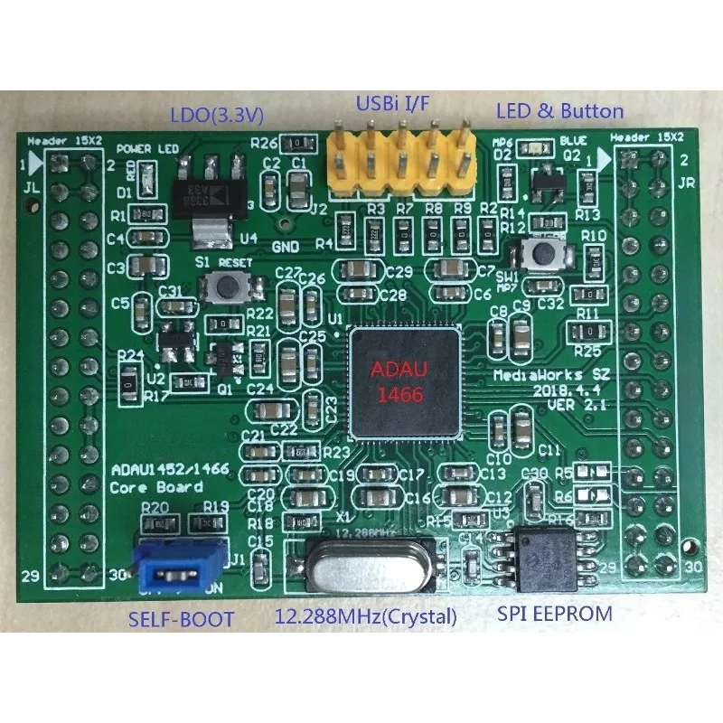 For Audio DSP Core Board ADAU1452 ADAU1466 Programmable Audio Processing Module