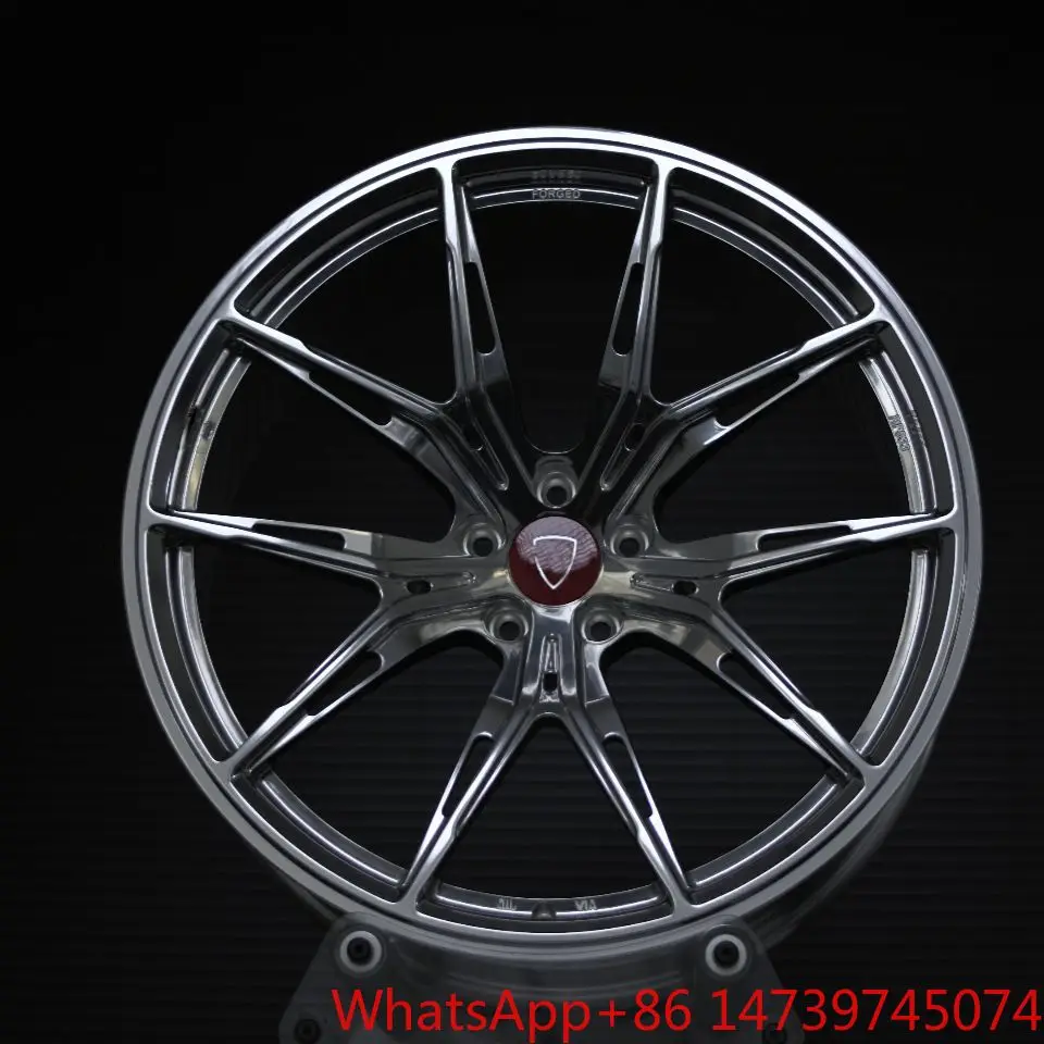 Forged Alloy Monoblock Wheels 6x139.7 18 20 22 Inch Concave Black Chrome Rims for Tacoma Hilux Ranger